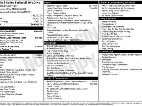 Used 2021 BMW M340i xDrive w/ Executive Package image 1