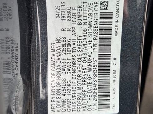 Used 2025 Honda Civic Sport image 11