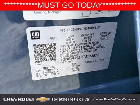 Used 2026 Chevrolet Traverse RS w/ LPO, Floor Liner Package AWD/4WD image 37