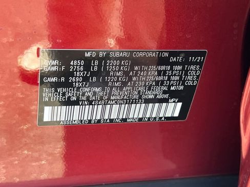 Used 2022 Subaru Outback Limited AWD/4WD image 29