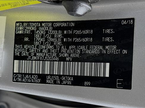Used 2018 Lexus GX 460 Premium w/ Premium Package AWD/4WD image 12