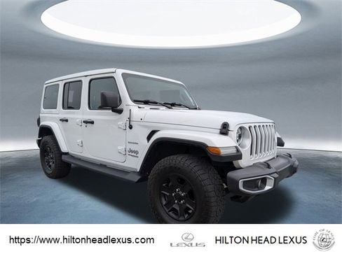 Used 2021 Jeep Wrangler Unlimited Sahara w/ LED Lighting Group image 1