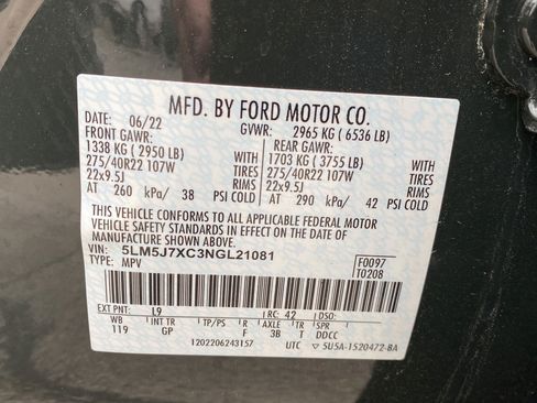 Used 2022 Lincoln Aviator Reserve w/ Equipment Group 201A AWD/4WD image 30