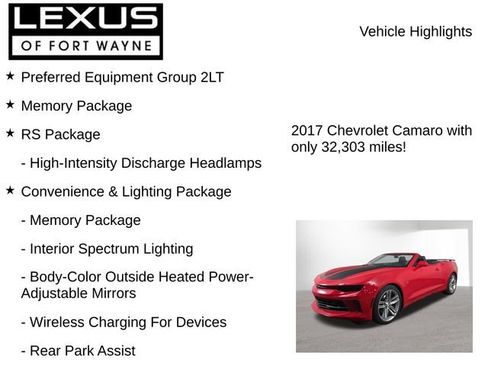 Used 2017 Chevrolet Camaro LT RWD image 8