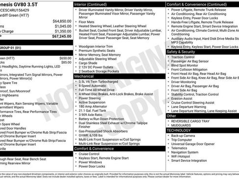 Used 2024 Genesis GV80 3.5T image 27