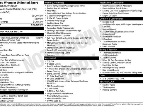 Used 2018 Jeep Wrangler Unlimited Sport image 4