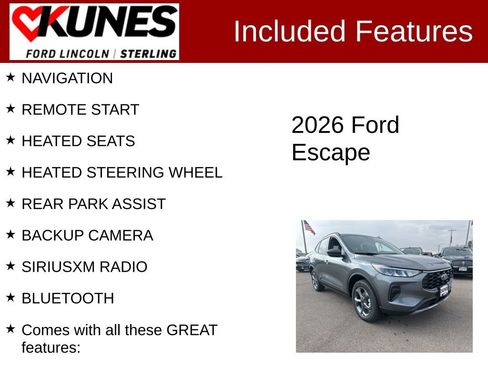 New 2026 Ford Escape ST-Line w/ Tech Pack #1 image 3