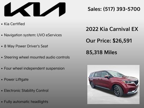 Used 2022 Kia Carnival EX FWD image 7