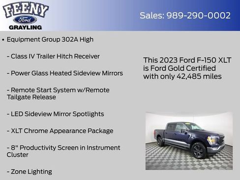 Certified 2023 Ford F150 XLT w/ Equipment Group 302A High AWD/4WD image 13