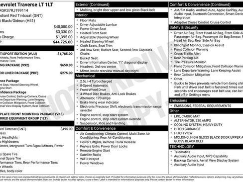 Used 2024 Chevrolet Traverse LT w/ Midnight/Sport Edition image 6