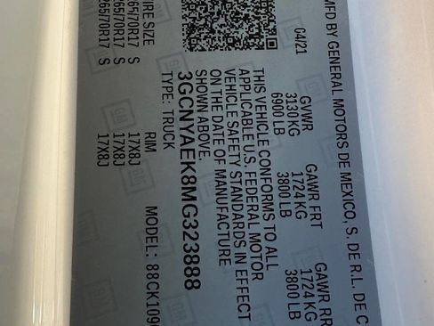 Used 2021 Chevrolet Silverado 1500 W/T w/ WT Value Package image 35