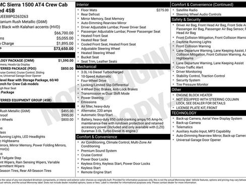 Used 2023 GMC Sierra 1500 AT4 w/ Technology Package AWD/4WD image 2