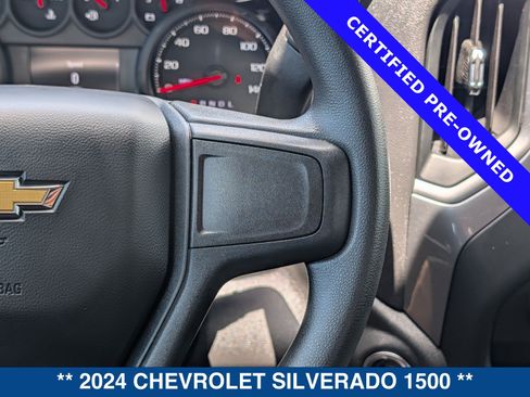 Used 2024 Chevrolet Silverado 1500 Custom w/ Turbomax Blackout Package AWD/4WD image 27