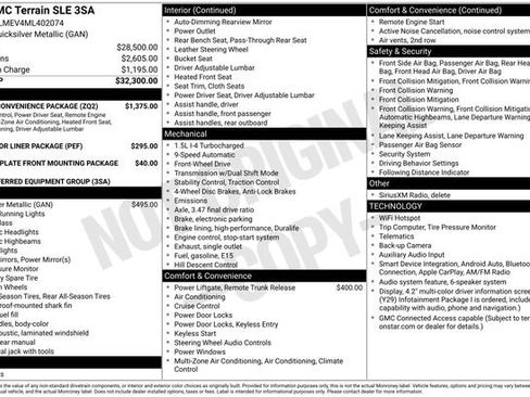 Used 2021 GMC Terrain SLE w/ Driver Convenience Package FWD image 8