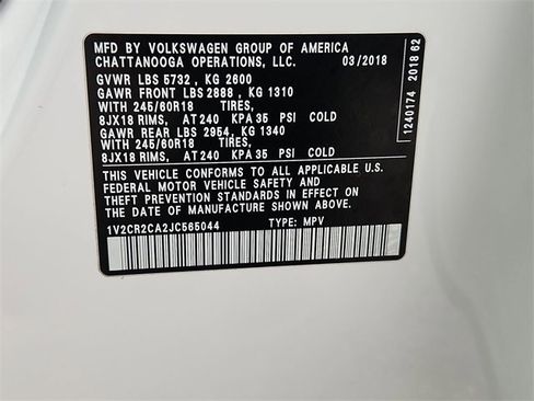 Used 2018 Volkswagen Atlas SE image 32