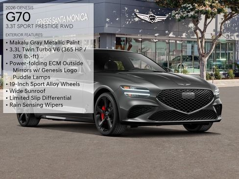 New 2026 Genesis G70 3.3T Sport Prestige RWD image 3
