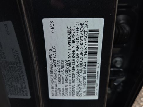 New 2026 Honda Accord SE image 22