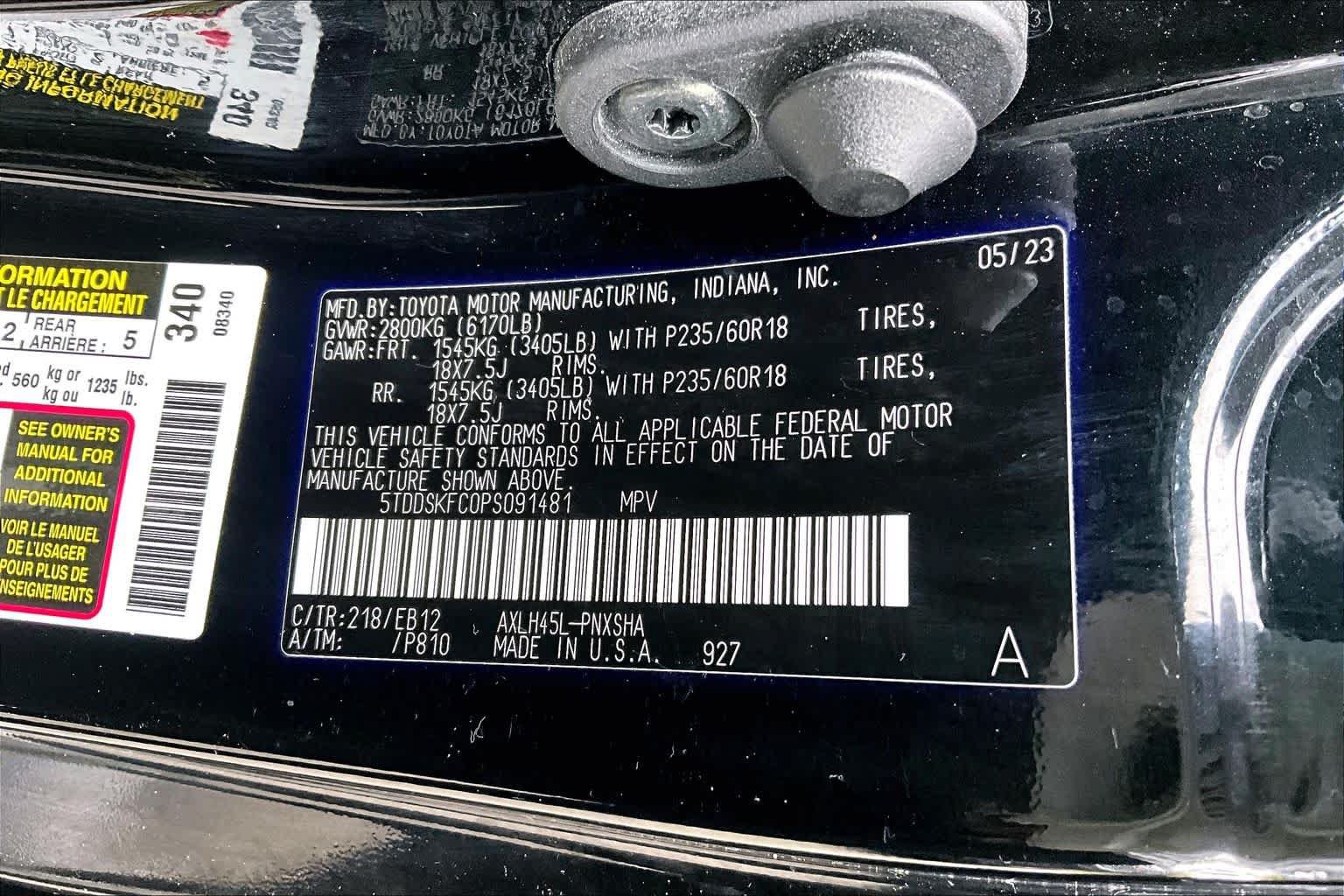 Used 2023 Toyota Sienna XSE w/ XSE Plus Package AWD/4WD image 34