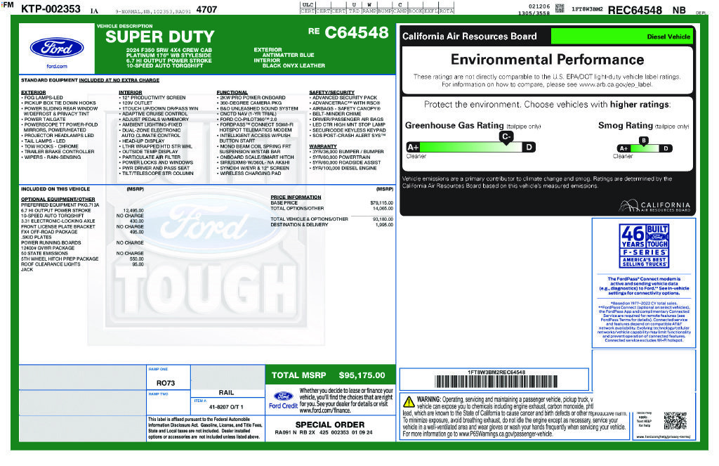 Certified 2024 Ford F350 Platinum AWD/4WD image 22