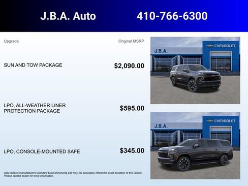 New 2026 Chevrolet Suburban RST w/ Sun And Tow Package AWD/4WD image 5