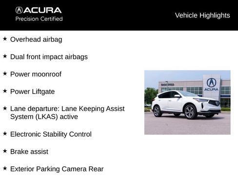 Certified 2025 Acura RDX SH-AWD w/ Technology Package image 13