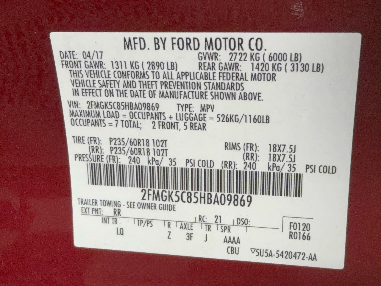 Used 2017 Ford Flex SEL w/ Equipment Group 202A FWD image 31