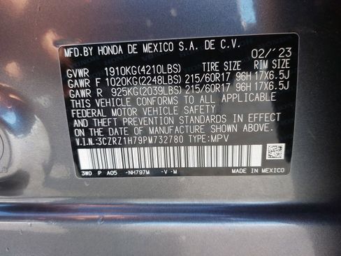 Certified 2023 Honda HR-V EX-L image 37
