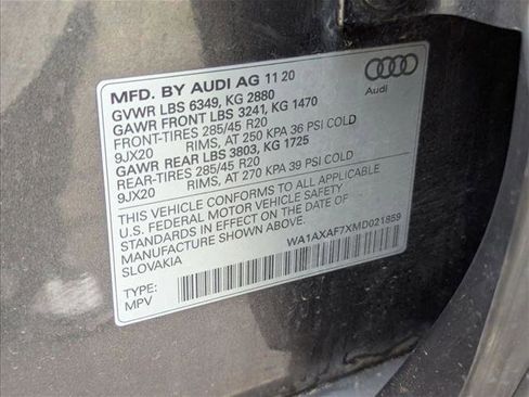 Used 2021 Audi Q7 3.0T Premium w/ Convenience Package AWD/4WD image 28