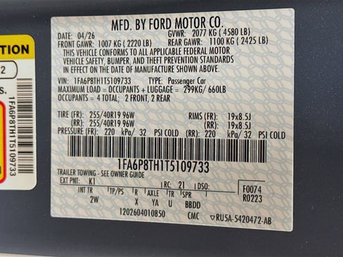 New 2026 Ford Mustang Coupe w/ Mustang Nite Pony Package RWD image 28