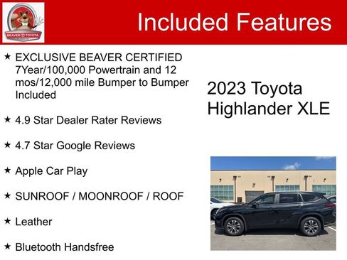 Used 2023 Toyota Highlander XLE FWD image 5