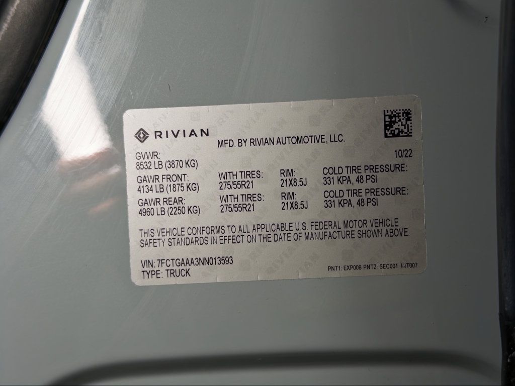 Used 2022 Rivian R1T Adventure AWD/4WD image 29