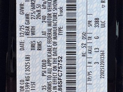 New 2025 Ford F150 Lariat w/ Equipment Group 501A Mid image 14