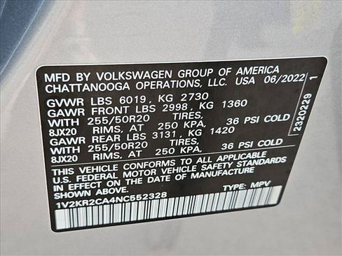 Used 2022 Volkswagen Atlas SE AWD/4WD image 26