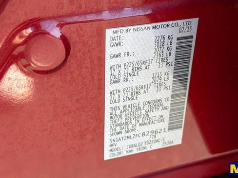 Used 2015 Nissan Rogue SV w/ SV Premium Package image 40