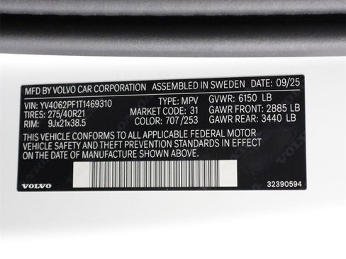 New 2026 Volvo XC90 B6 Ultra w/ Protection Package image 17