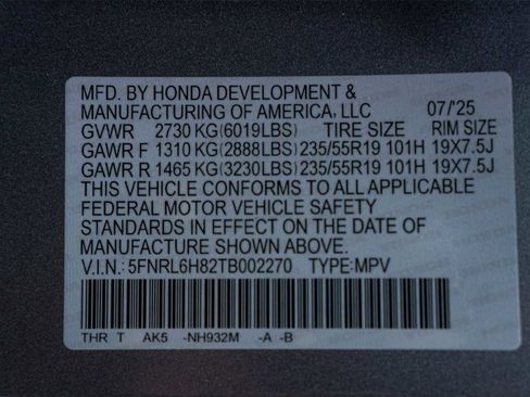 Used 2026 Honda Odyssey Touring image 30