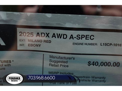 New 2025 Acura ADX A-Spec image 35