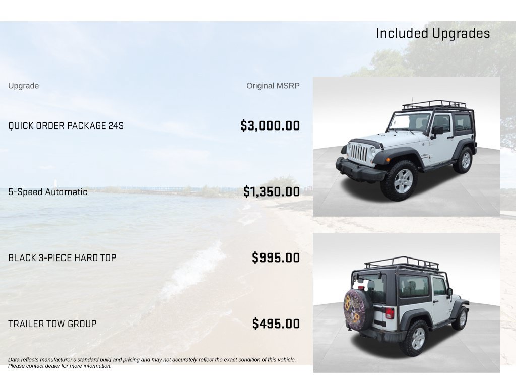 Used 2016 Jeep Wrangler Sport w/ Quick Order Package 24S AWD/4WD image 5