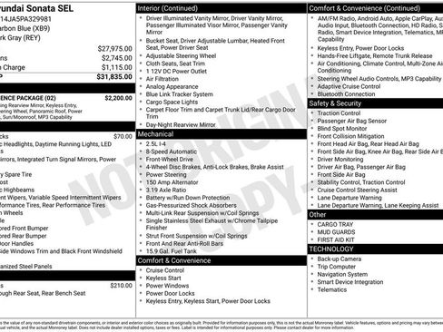 Used 2023 Hyundai Sonata SEL w/ Convenience Package FWD image 17