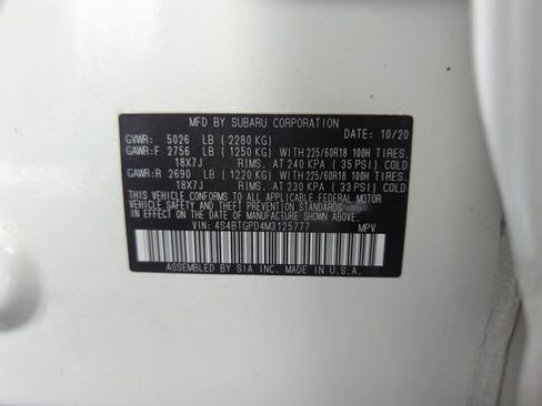 Used 2021 Subaru Outback Touring XT image 35