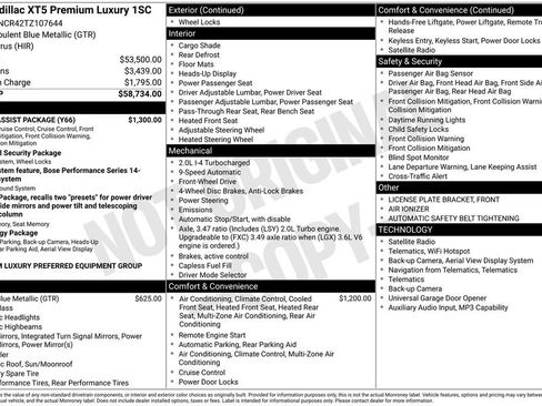 New 2026 Cadillac XT5 Premium Luxury w/ Driver Assist Package FWD image 49