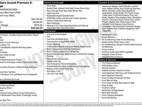 Used 2019 Subaru Ascent Premium image 6