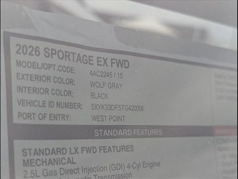 New 2026 Kia Sportage EX image 14