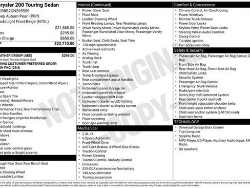 Used 2012 Chrysler 200 Touring w/ Cold Weather Group FWD image 4