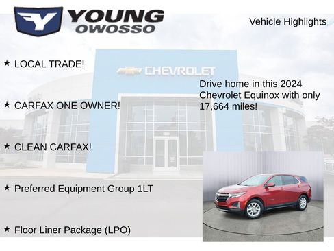 Used 2024 Chevrolet Equinox LT w/ LPO, Floor Liner Package image 7