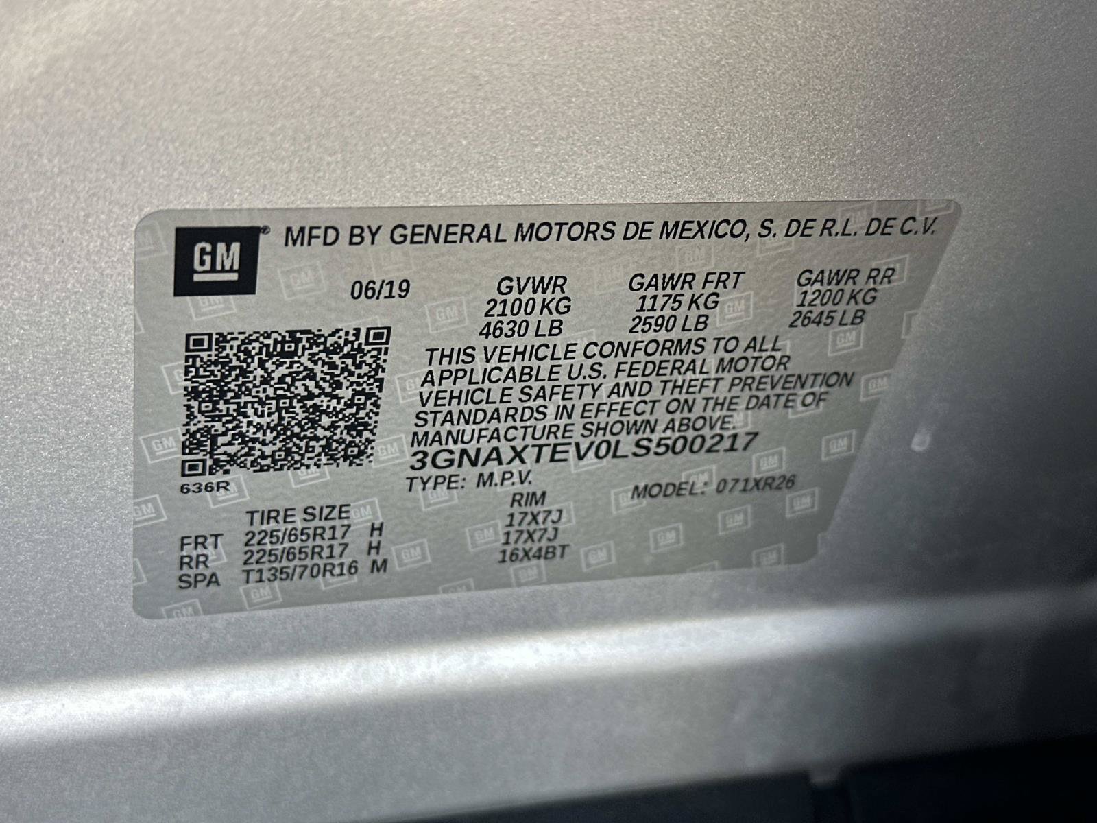 Certified 2020 Chevrolet Equinox LT w/ Driver Convenience Package AWD/4WD image 17