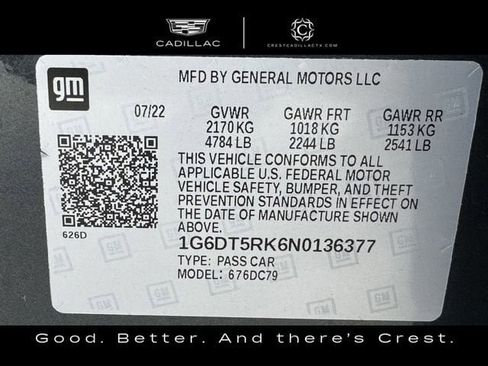 Certified 2022 Cadillac CT5 Premium Luxury AWD/4WD image 33