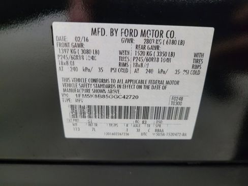 Used 2016 Ford Explorer 4WD image 33