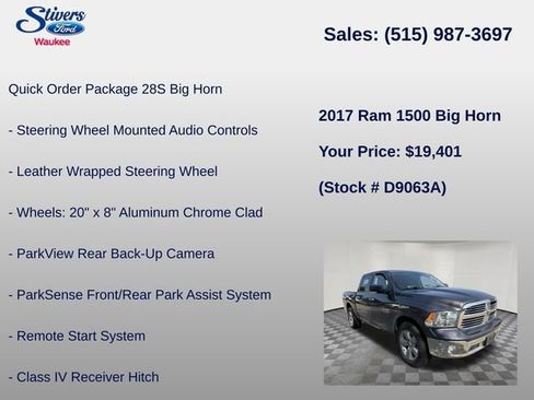 Used 2017 RAM 1500 Big Horn AWD/4WD image 25