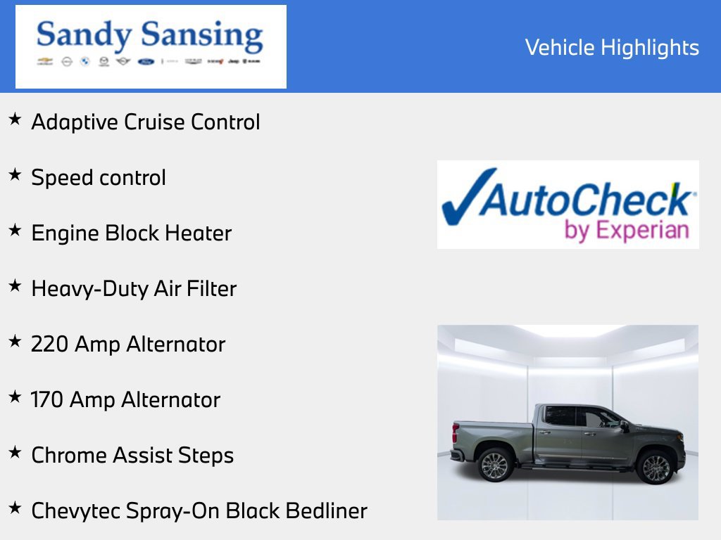 Used 2025 Chevrolet Silverado 1500 High Country w/ Technology Package AWD/4WD image 7